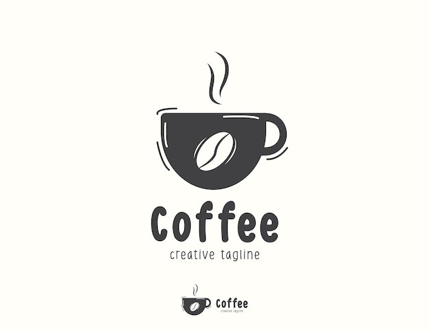 Koffiekopje logo ontwerp