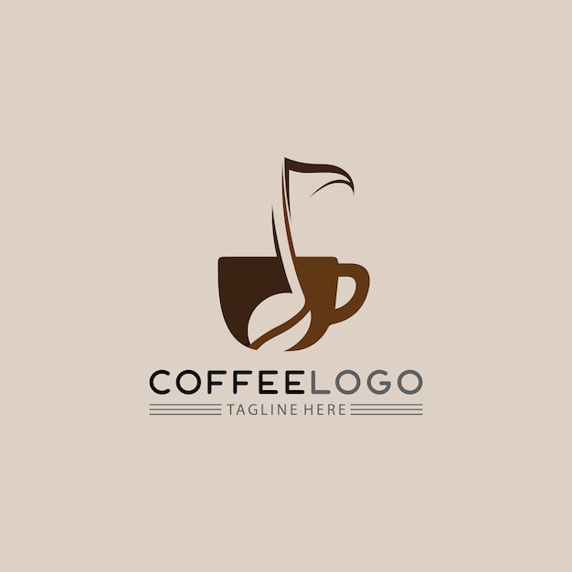 Koffiekopje Logo sjabloon