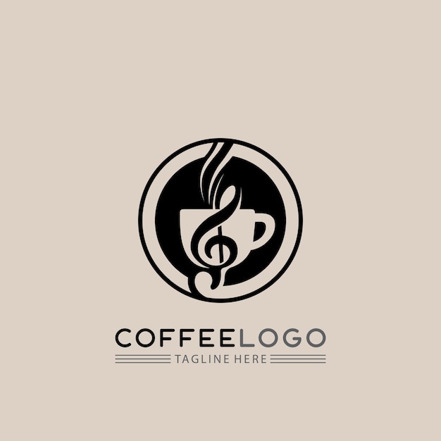 Koffiekopje Logo sjabloon