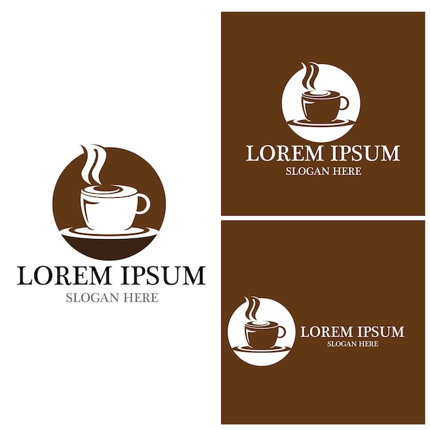 Koffiekopje Logo sjabloon