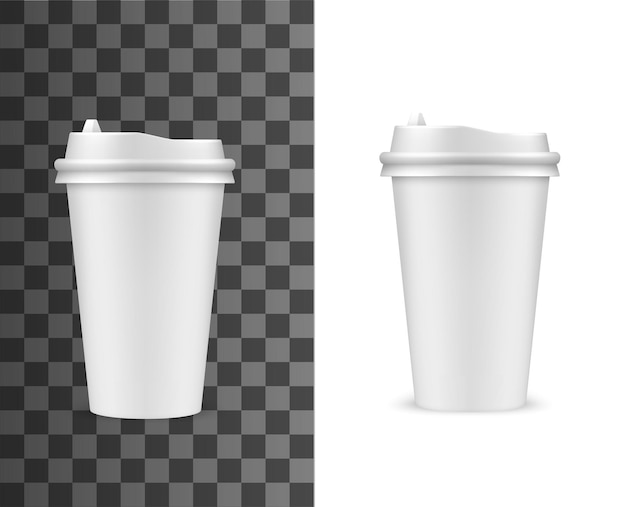 Koffiekopje mockup fastfood drank papieren beker