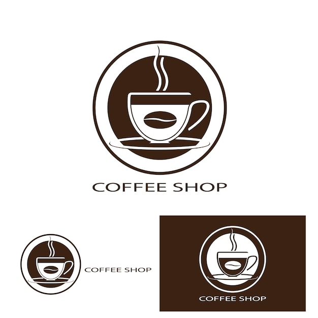 Koffiekopje pictogram vector illustratie sjabloonontwerp