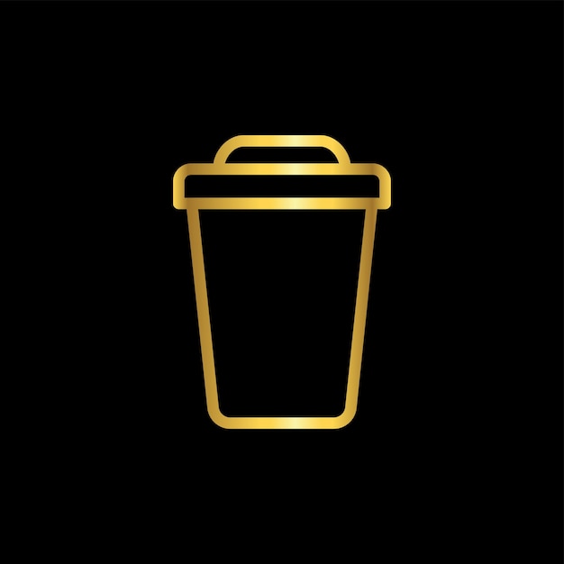 koffiekopje pictogram vector sjabloon logo trendy collectie plat ontwerp