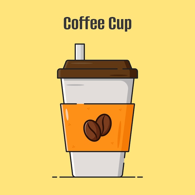 Koffiekopje vectorillustratie