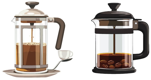 Koffiemachines met clipart