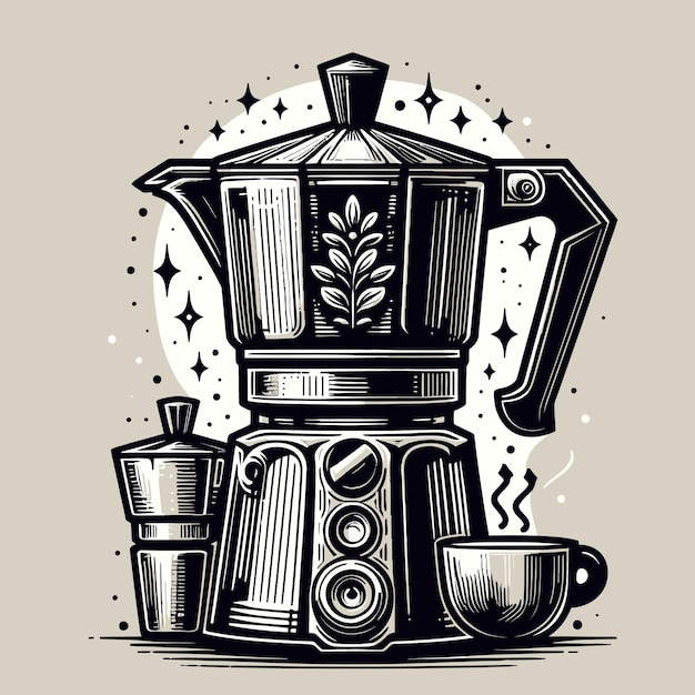 Vector koffiemaker