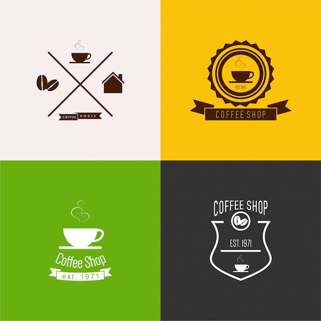 Koffieshop Logo Set