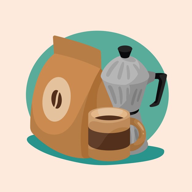 Koffiezak en waterkoker