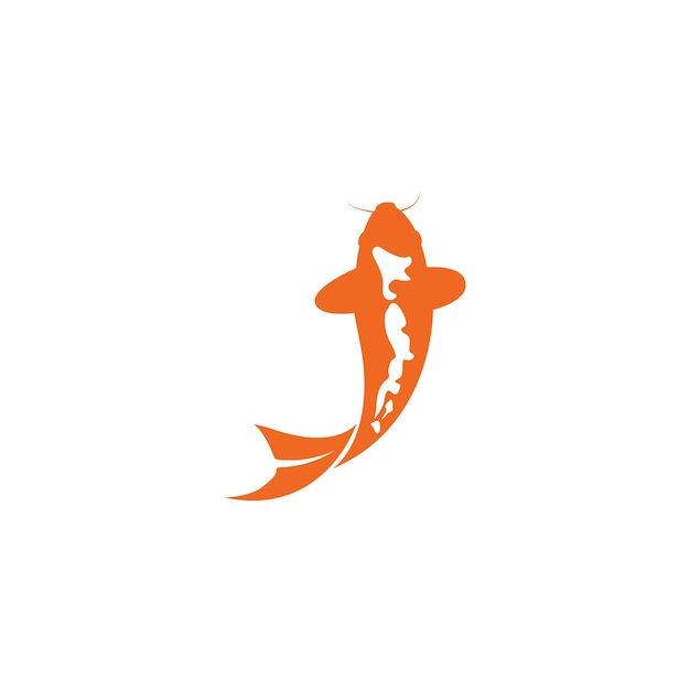 Koi fish logo vector icon