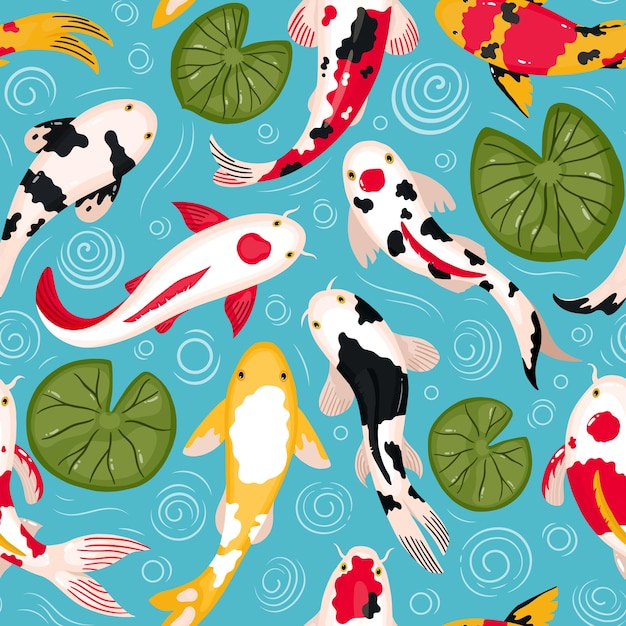 Koi fish pattern