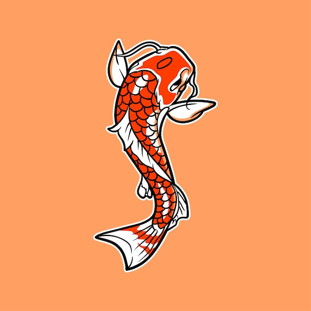 鯉の魚のベクトルのイラスト