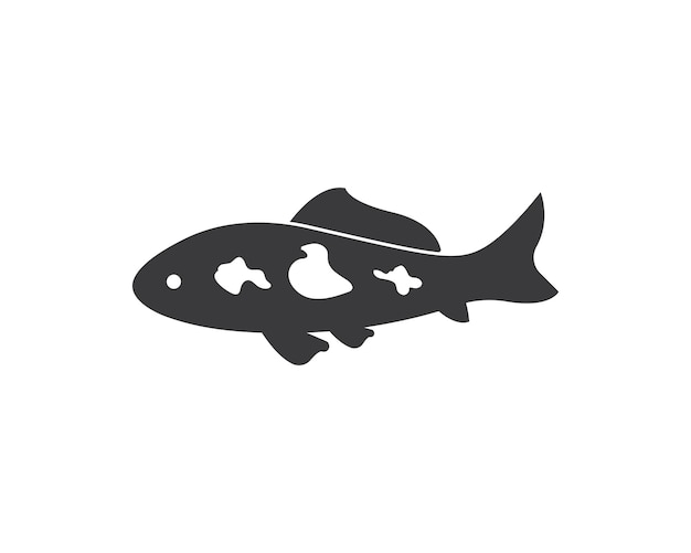 Koi vissen logo vector