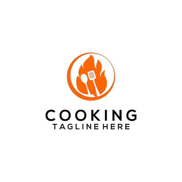 Koken logo sjabloon vector. Kooklogo voor bedrijven