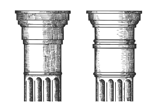 Kolomkap Vector vintage schets