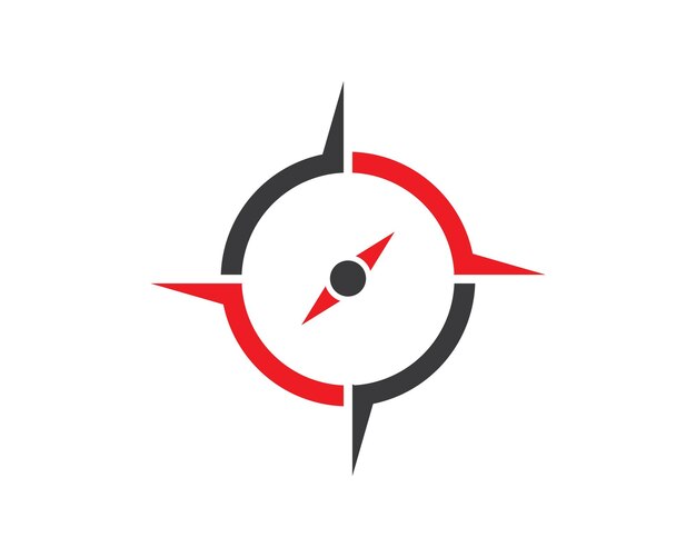 Kompas logo sjabloon vector pictogram illustratie