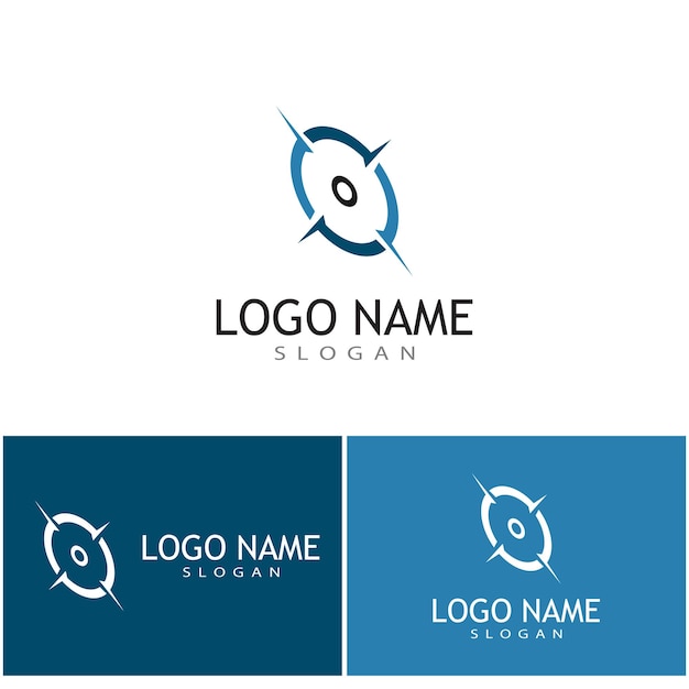 Kompas pictogram vector illustratie ontwerp logo sjabloon