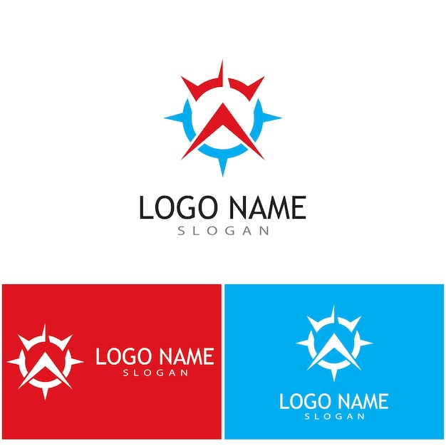 Kompas pictogram Vector illustratie ontwerp Logo sjabloon