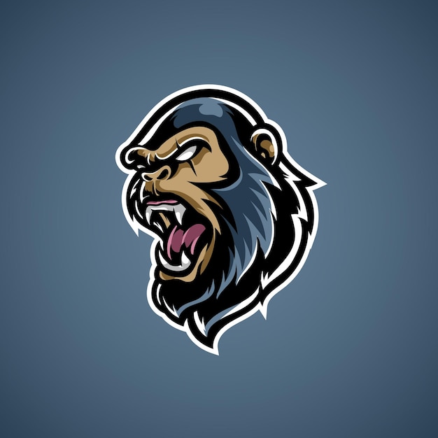 Kong e sport mascot logo