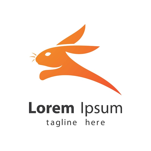 Konijn logo afbeeldingen illustratie