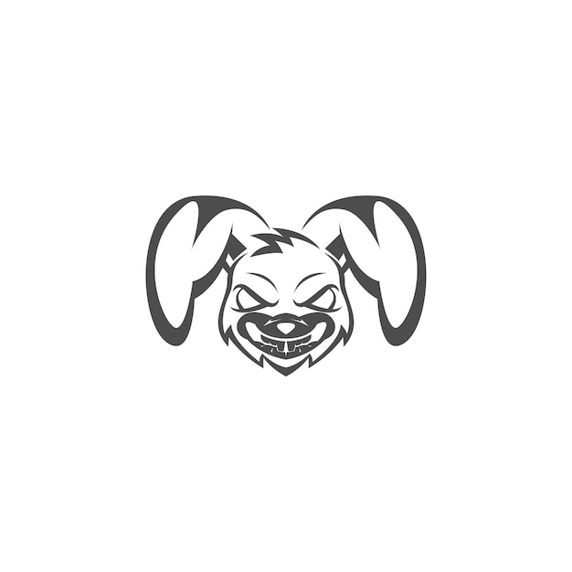 Vector konijn pictogram logo ontwerp