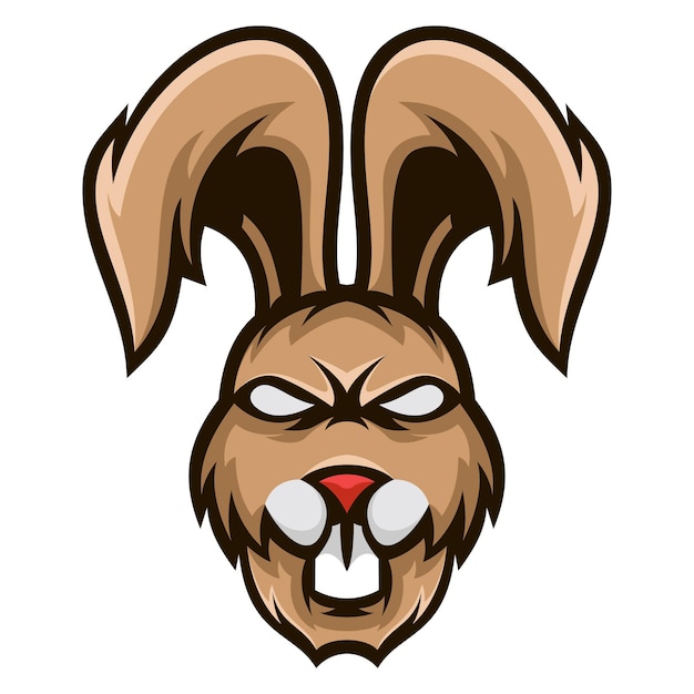 Vector konijntje mascotte logo