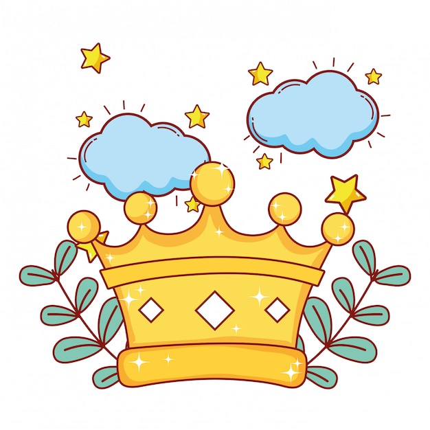 Koning kroon cartoon