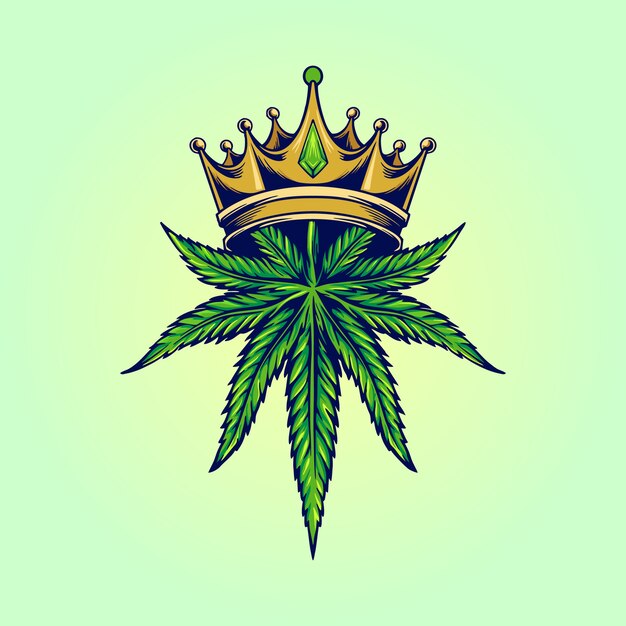 Koning marihuana-logo