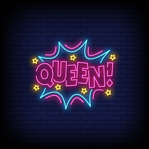 Koningin neon sign