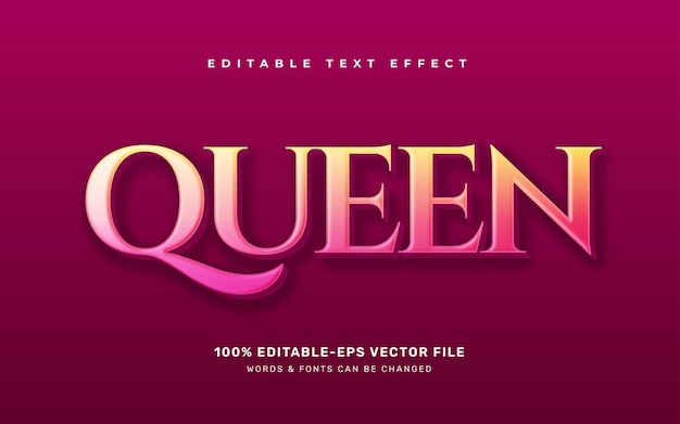 Koningin teksteffect