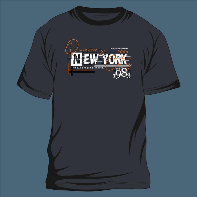 Koninginnen new york city grafische typografie cool ontwerp illustratie voor print t-shirt