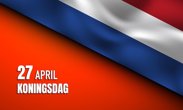 Vector koningsdag achtergrond ontwerp vectorillustratie