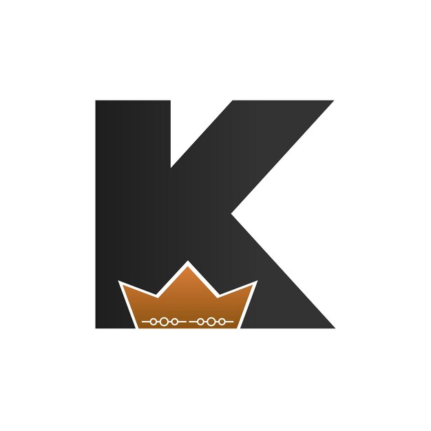 Vector koninklijk k-logo