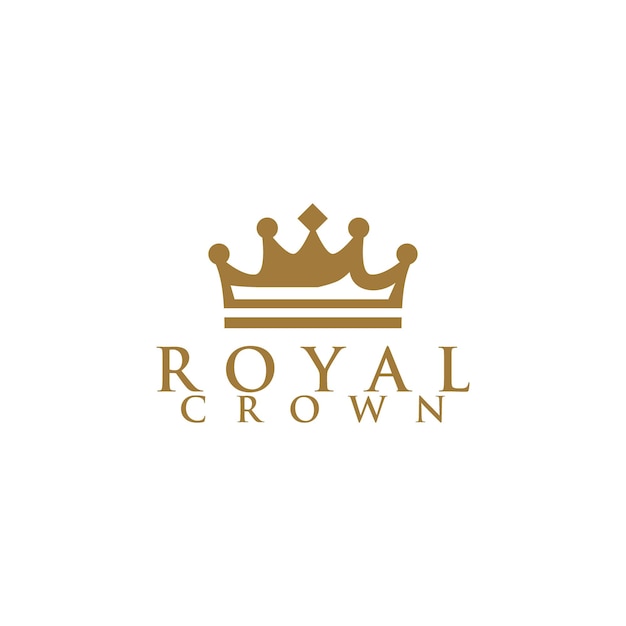 Koninklijke Kroon Logo Ontwerp Vector