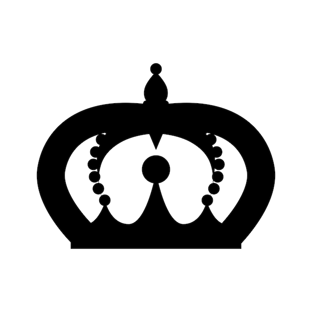 Koninklijke kroon of religieus kroonpictogram Kroon voor zakelijke identificatie of logo voor sieradenontwerp