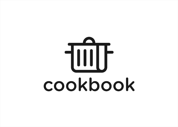 kookboek logo ontwerp vectorillustratie