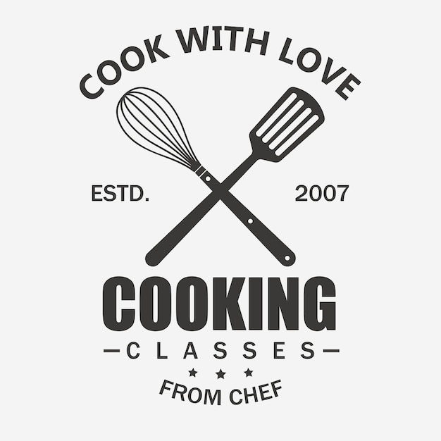 Kooklessen. Cook logo