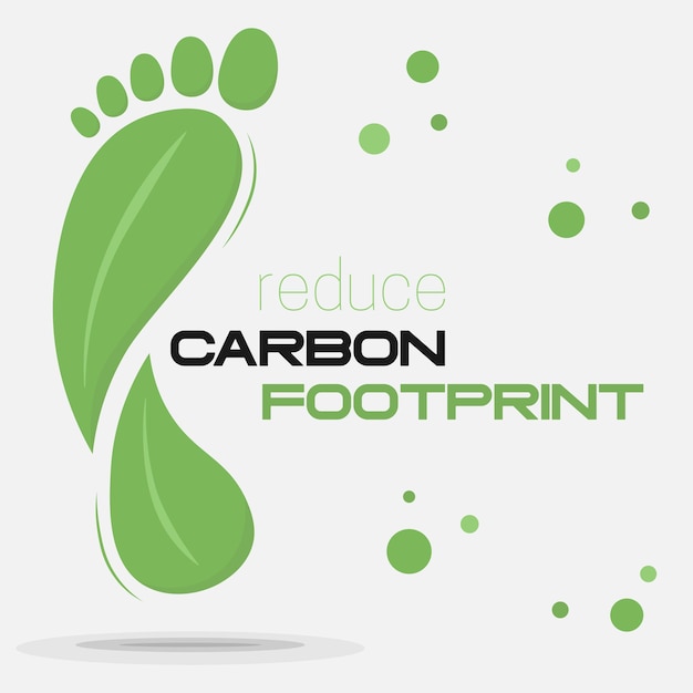 Koolstofvoetafdruk Icon blad Koolstofneutraal symbool Milieubewustzijnsbord