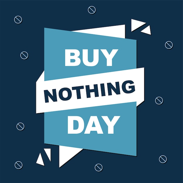 Koop Nothing Day banner Set van platte achtergronden voor social media verhalen banners uitnodigingskaart