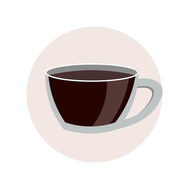 Kopje koffie pictogram geïsoleerd ontwerpelement