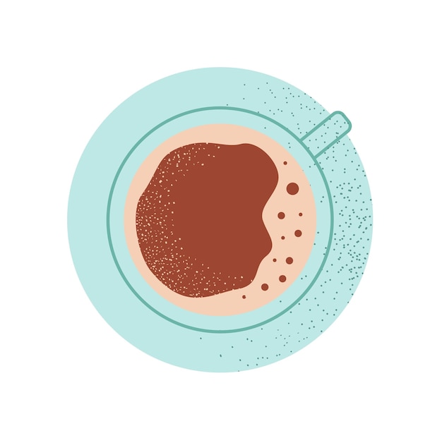 Vector kopje warme koffie concept