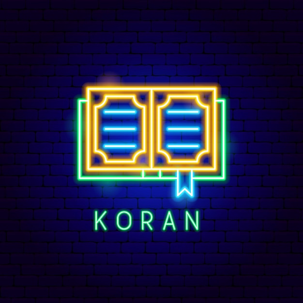 Koran Neon Label