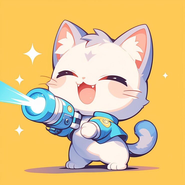 レーザーポインターで遊ぶコラット猫