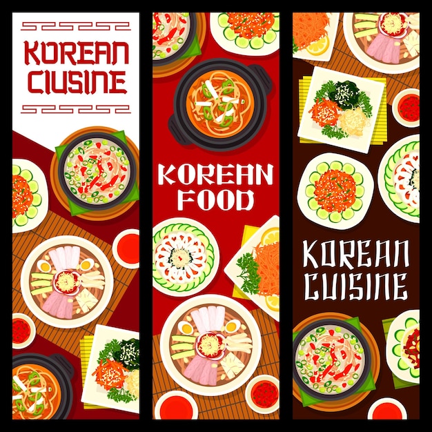 Koreaanse keuken vis afbeelding ontwerp