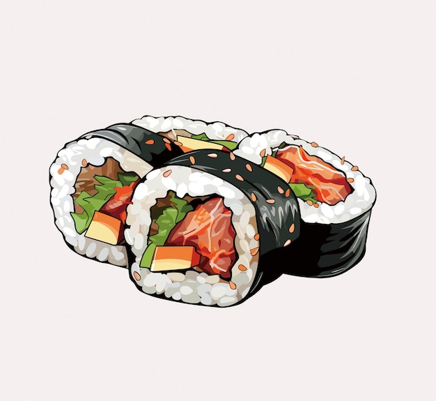 Koreaanse Kimbap Vector