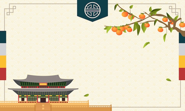 Vector korean chuseok background