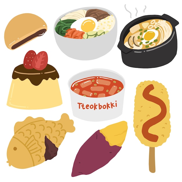 Korean Food Element Set