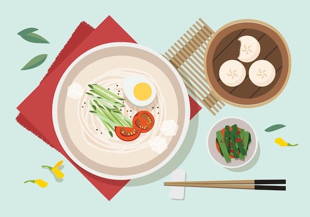 Korean food illustration