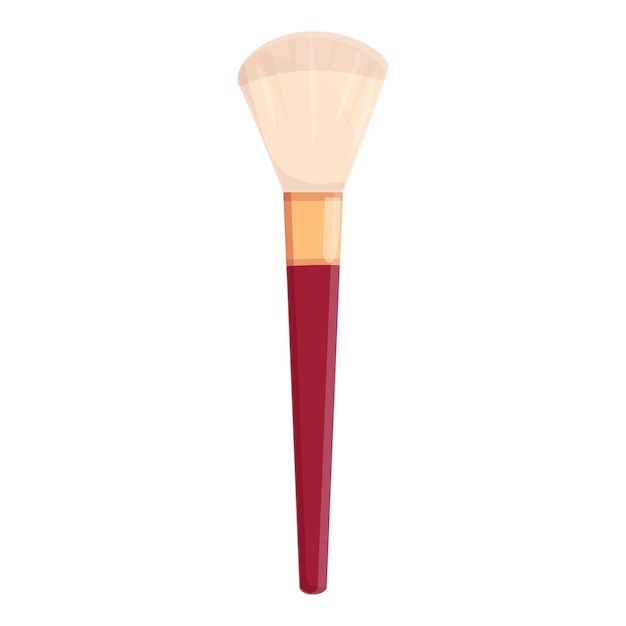 Vector korean makeup brush icon cartoon of korean makeup brush vector icon for web design isolated on white background