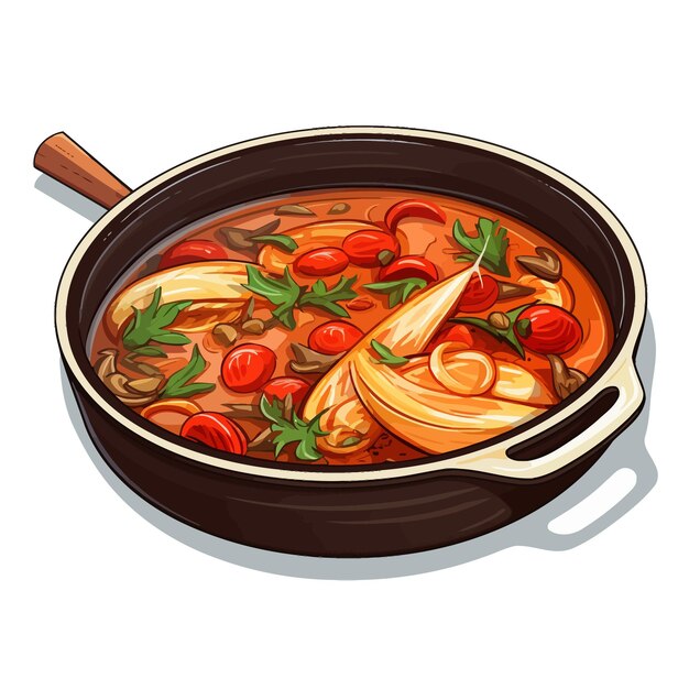 Vector korean soup