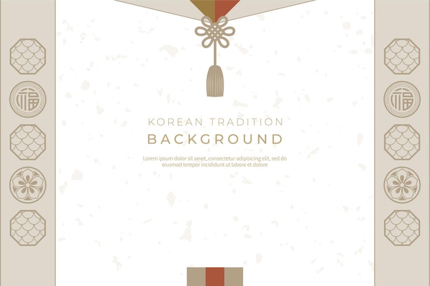 Vector korean tradition korean tradition chuseok and holidays